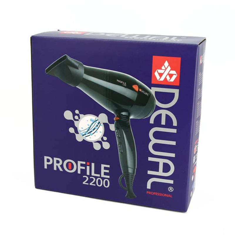 DEWAL PROFESSIONAL Фен Profile 2200 аквамарин, ионизация, 2 насадки, 2200 Вт, фото 2