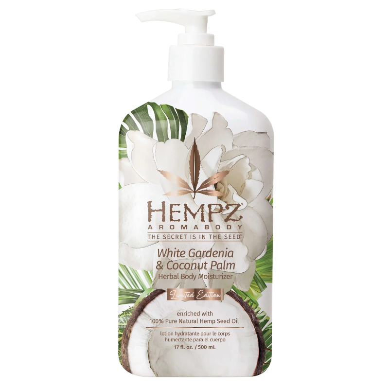 HEMPZ Молочко для тела Белая Гардения и Кокос / White Gardenia & Coconut Palm Herbal Body Moisturizer 500 мл, фото 1