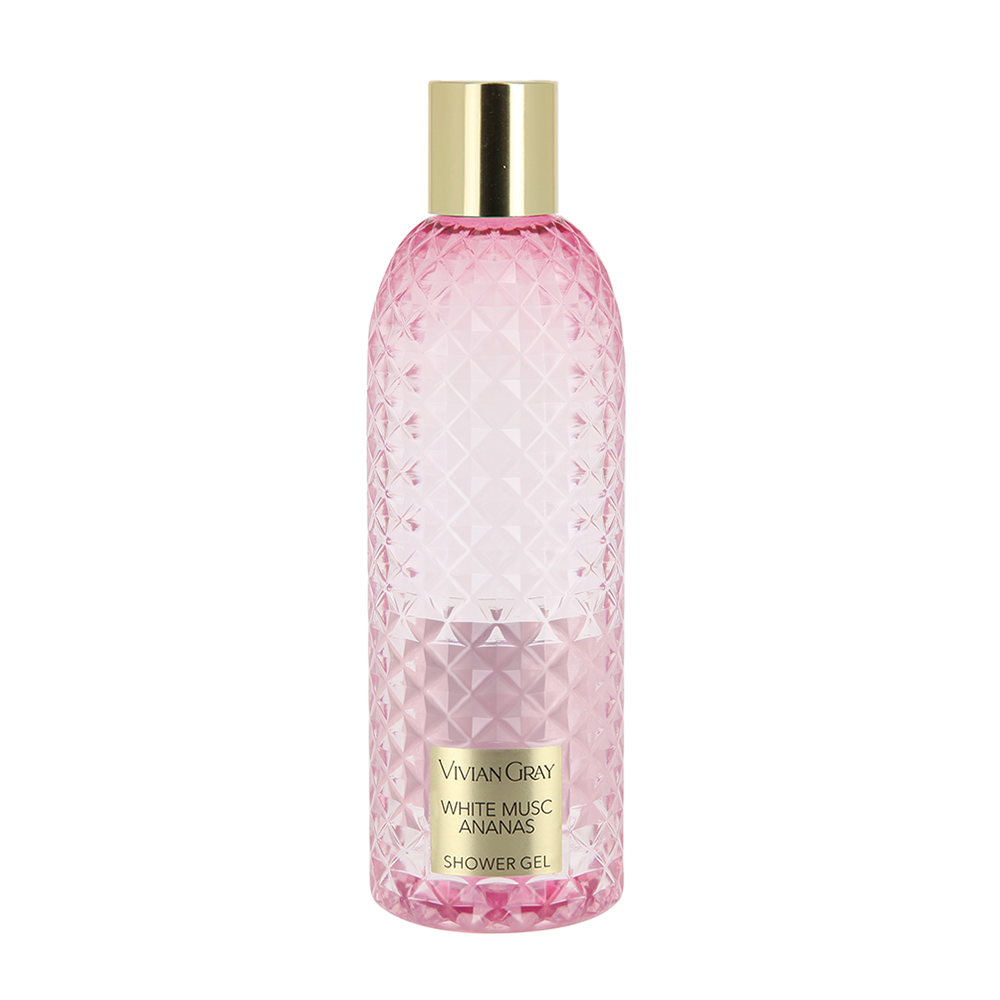 VIVIAN GRAY Гель для душа, белый мускус и ананас / Shower Gel Gemstone Pink White Musc 300 мл, фото 1
