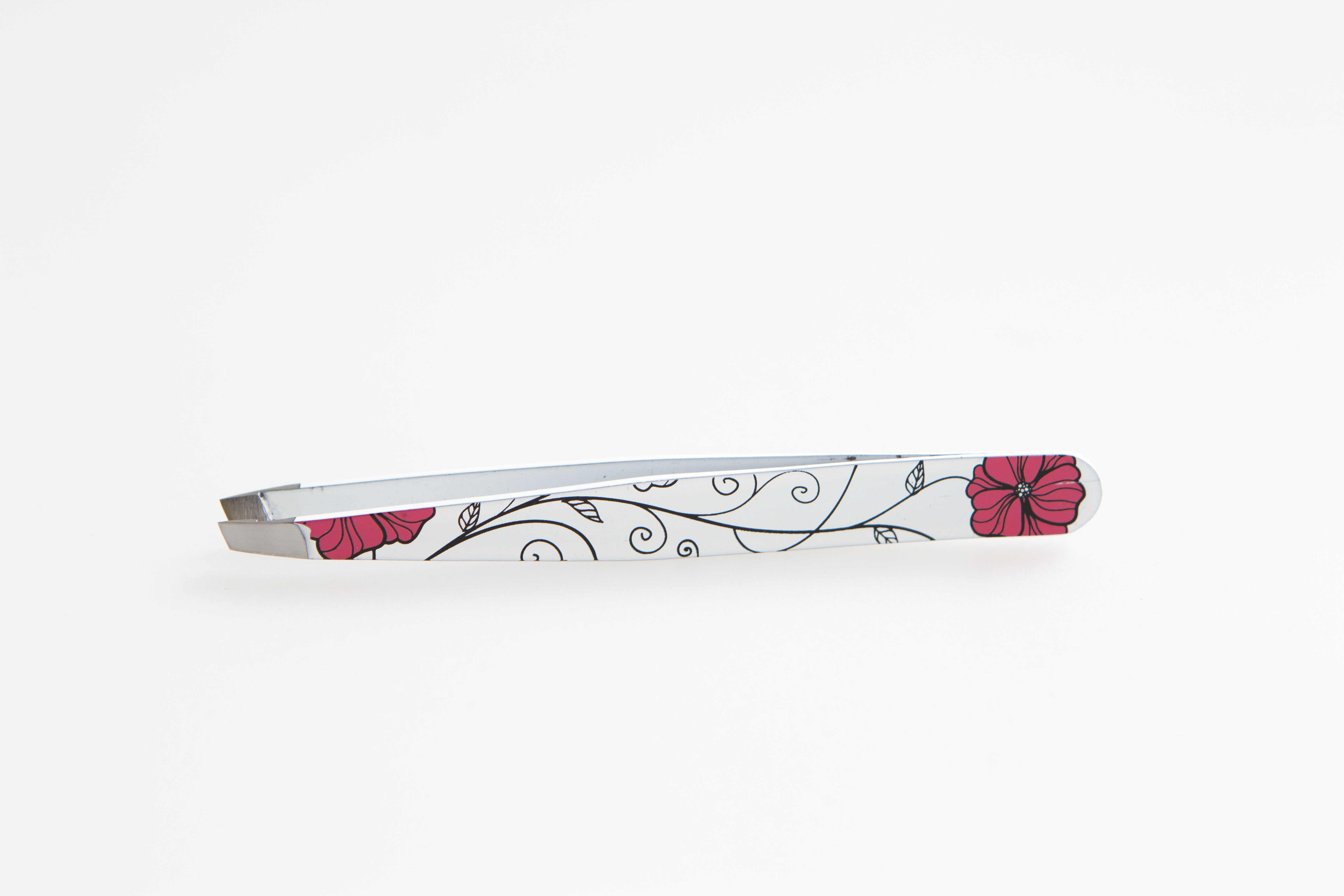 SAM Пинцет для бровей розовый цветок, фото 1