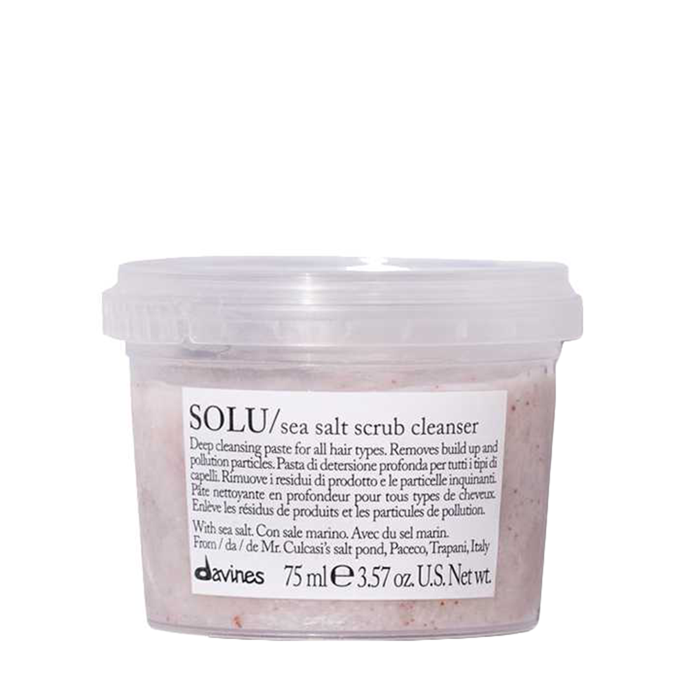 DAVINES SPA Скраб с морской солью для волос и кожи головы / SOLU travel 75 мл, фото 1