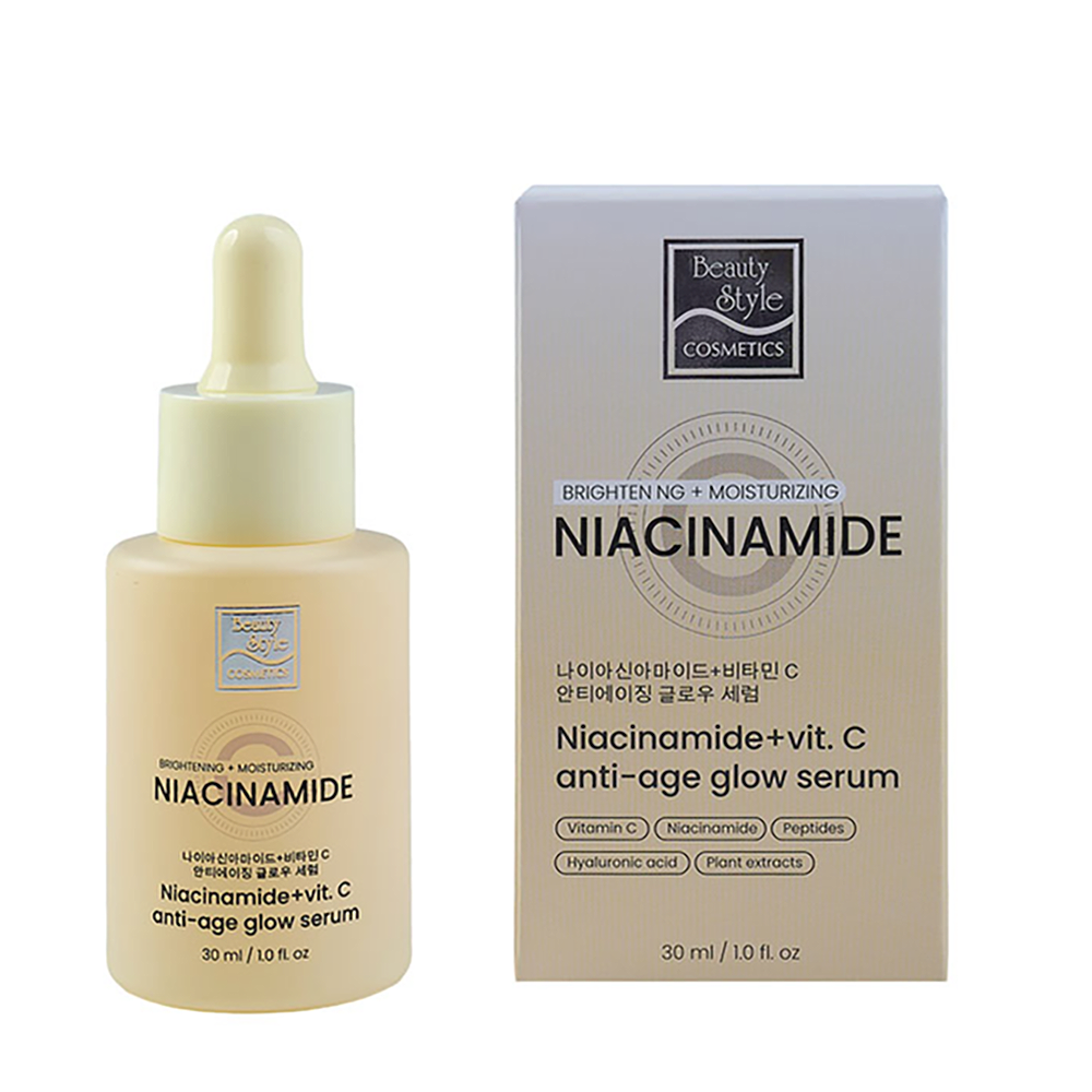 BEAUTY STYLE Сыворотка антивозрастная с ниацинамидом / Niacinamide + C Anti-Age Glow Serum 30 мл, фото 2