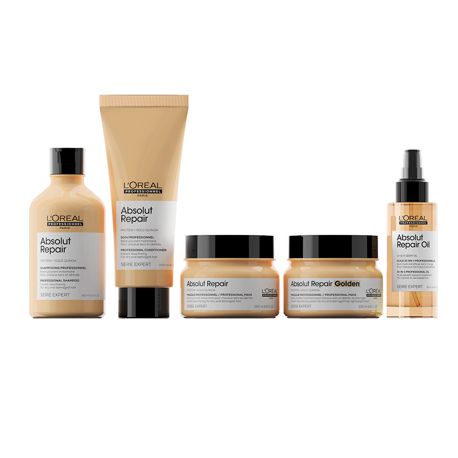 L'OREAL PROFESSIONNEL Маска с золотой текстурой для восстановления поврежденных волос / ABSOLUT REPAIR GOLDEN 250 мл, фото 4