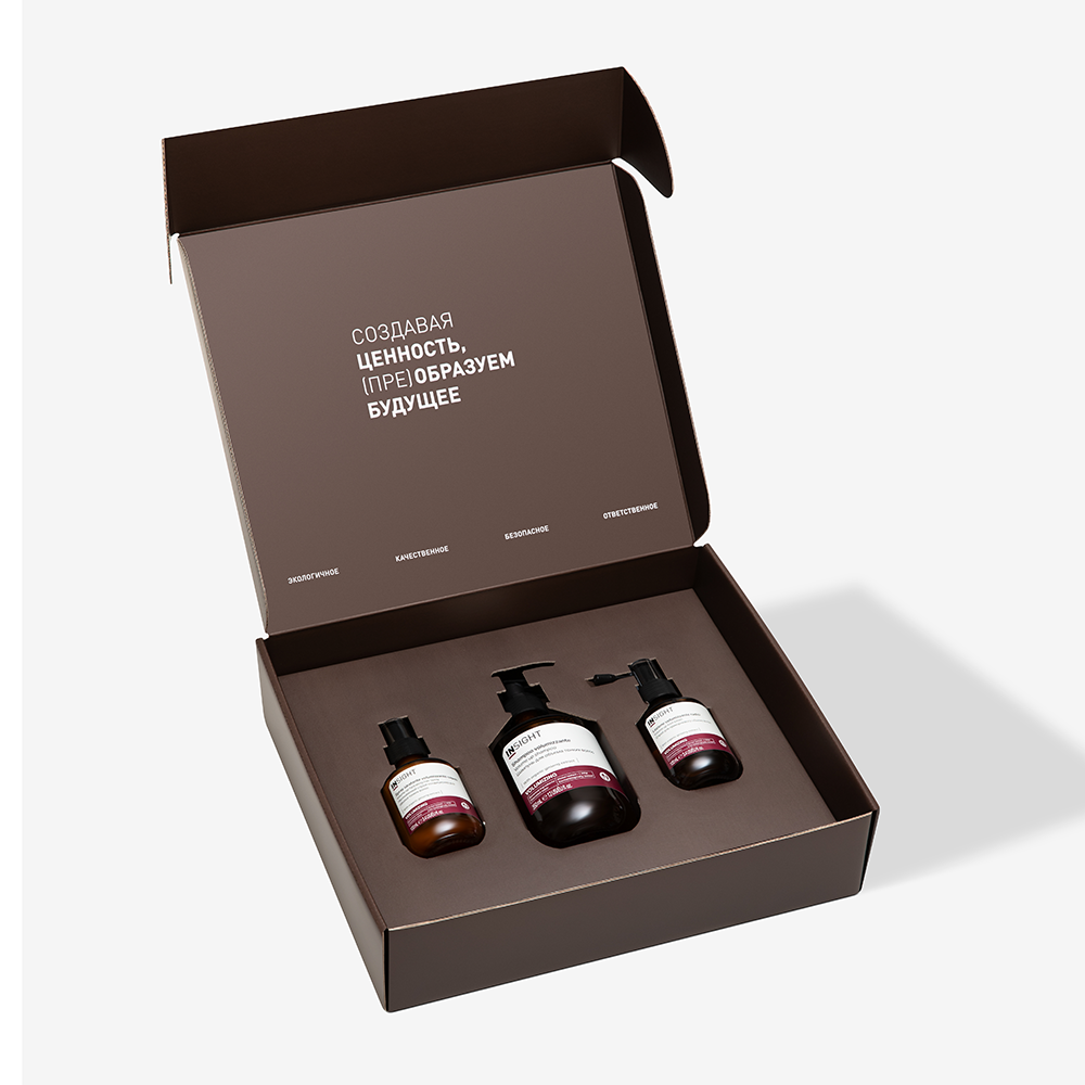 INSIGHT Набор для объема тонких волос (шампунь 350 мл, кондиционер 100 мл, спрей 100 мл) VOLUMIZING, фото 3