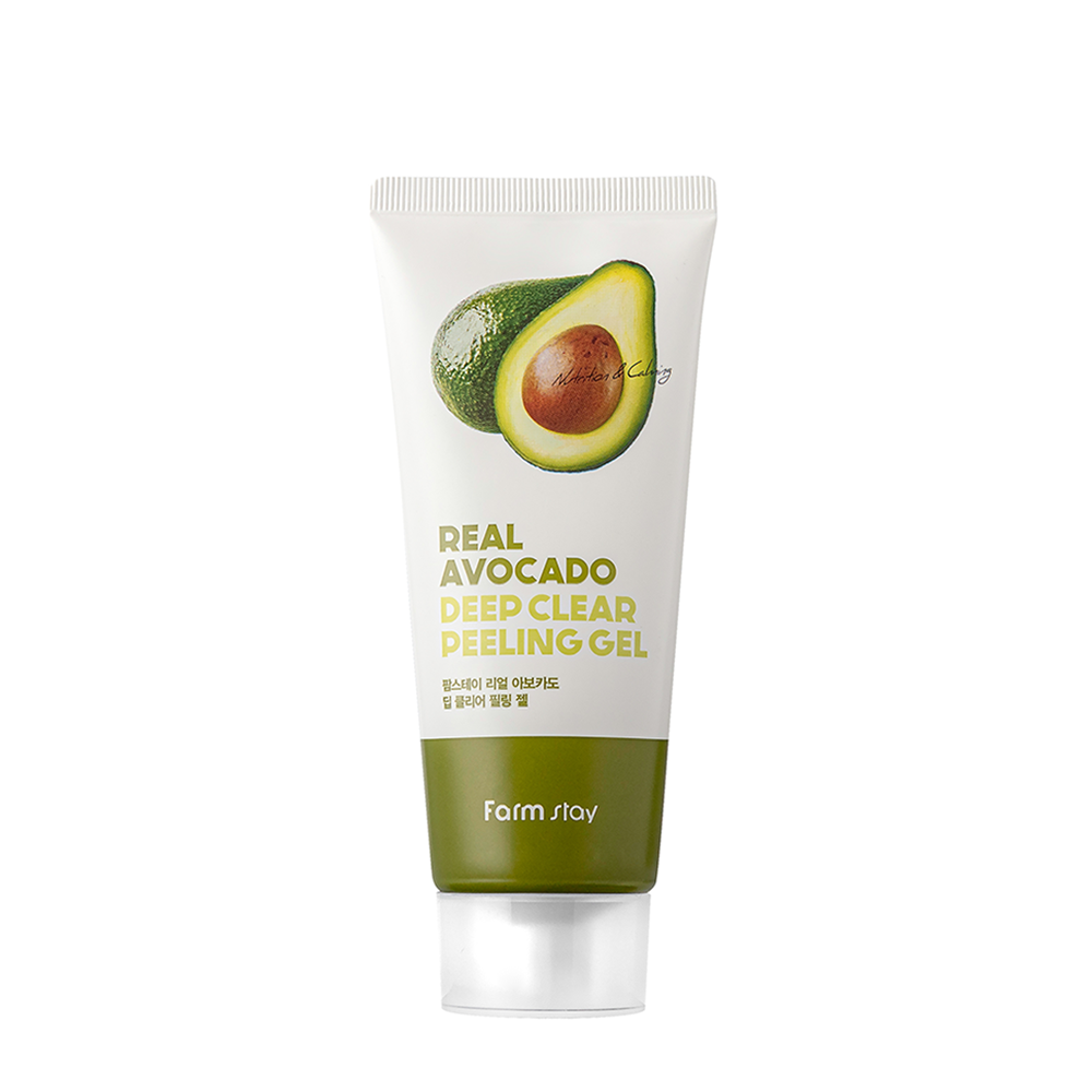 FARMSTAY Гель-скатка отшелушивающая для лица с авокадо / Real Avocado Deep Clear Peeling Gel 100 мл, фото 1