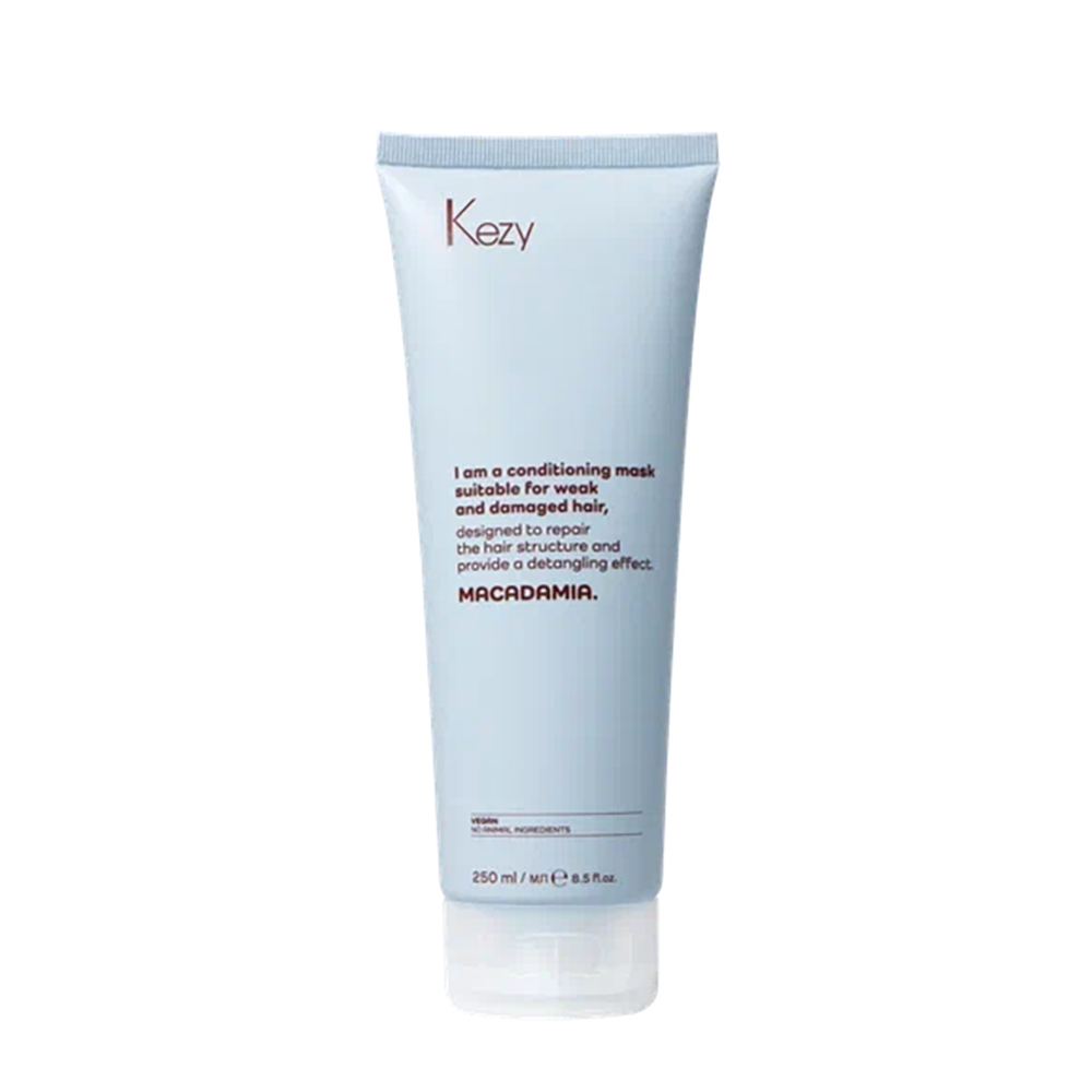 KEZY Маска кондиционирующая с маслом макадамии для слабых и поврежденных волос / I am MACADAMIA 250 мл, фото 1