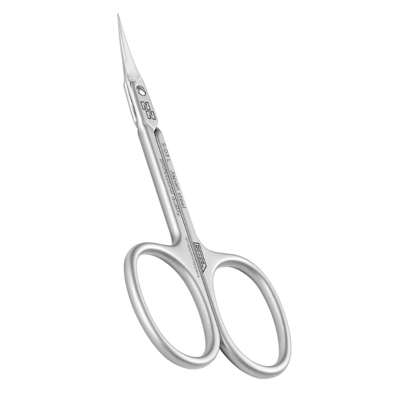 NIPPON NIPPERS Ножницы для кутикулы, для левши, матовые, ручная заточка, длина 90 мм, фото 2