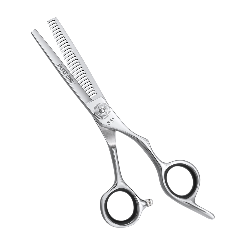 SILVER STAR Ножницы филировочные односторонние эргономичные, выносной винт 5,5