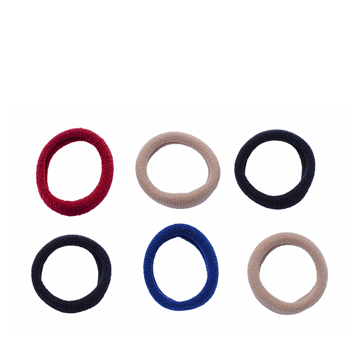 KAIZER Резинка тканевая Колечки, цвет ассорти, 30*7 мм, 6 шт, фото 1