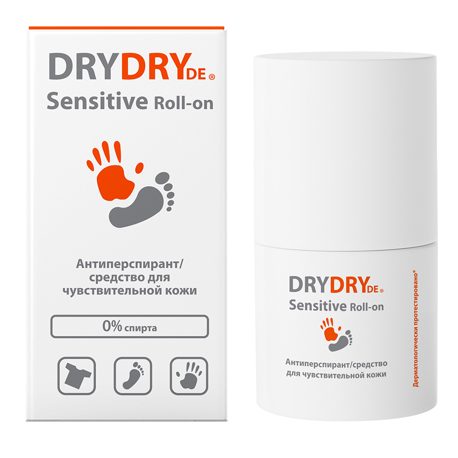 DRY DRY Средство от потоотделения для чувствительной кожи / Sensitive 50 мл, фото 1
