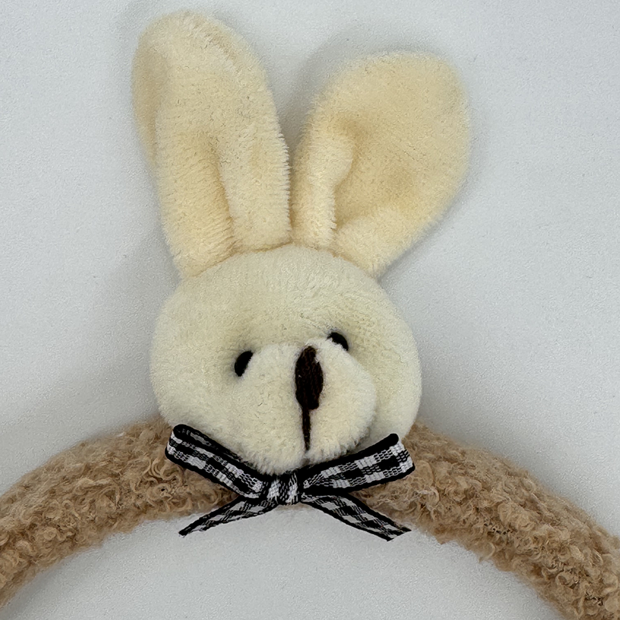 IWOU PROFESSIONAL Ободок для волос Зайки бежевый 1 шт, фото 2