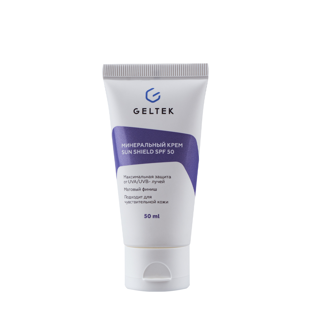 ГЕЛЬТЕК Крем минеральный для лица SPF 50 / Sun Shield Sun Protection 50 мл, фото 1