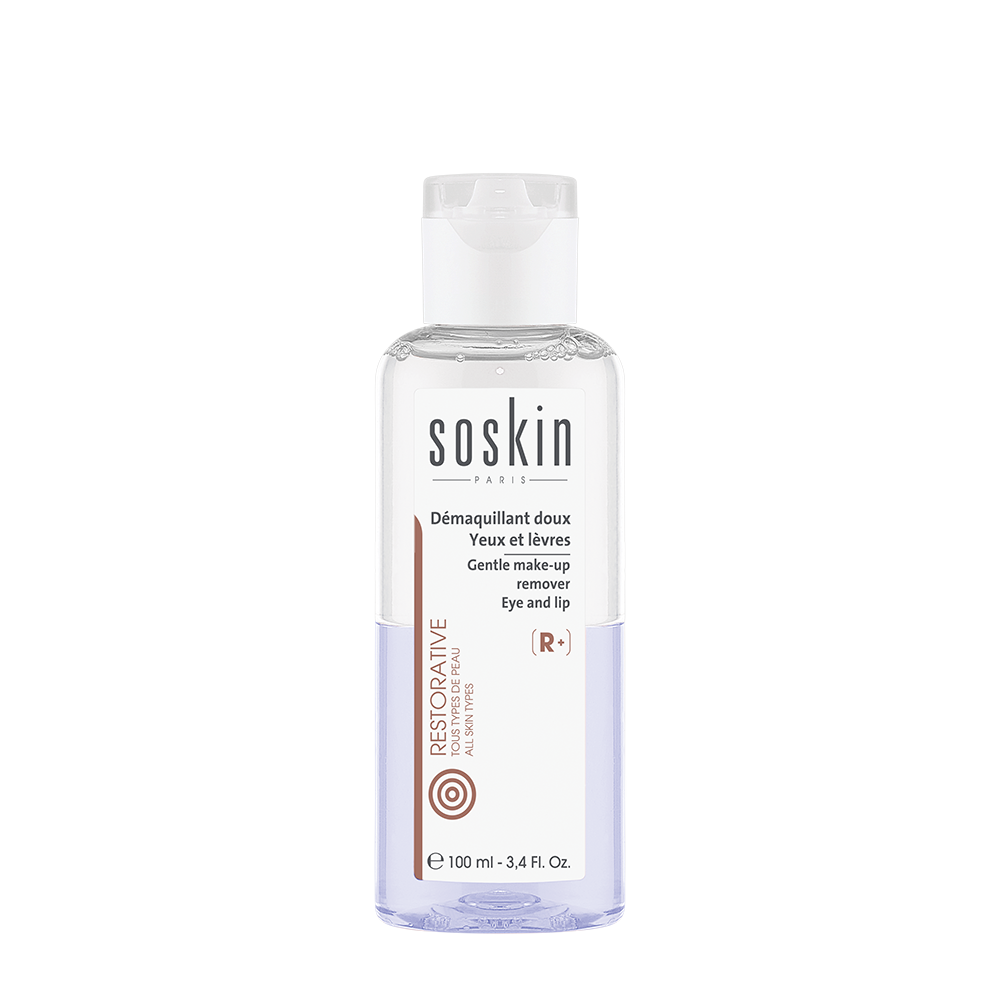 SOSKIN Средство двухфазное для снятия макияжа с глаз / R+ Gentle Make-Up Remover eye & lip 100 мл, фото 1