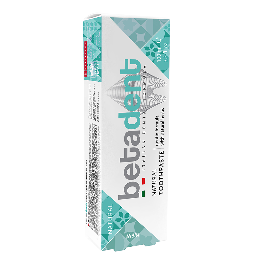 BETADENT Паста зубная натуральная без фтора / BETADENT NATURAL 100 мл, фото 2