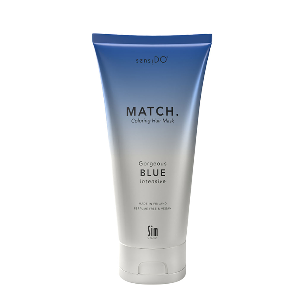 SIM SENSITIVE Маска оттеночная синяя / SensiDo Match Gorgeous Blue 200 мл, фото 1