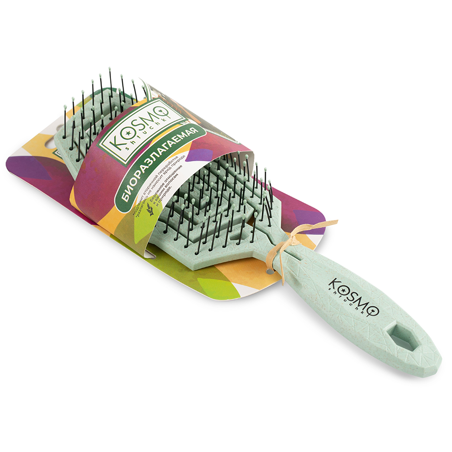 KOSMO SHTUCHKI Расческа геометрия, зелёная / KOSMO SHTUCHKI, фото 2