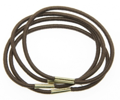 DEWAL BEAUTY Резинки для волос midi коричневые 8 шт, фото 1