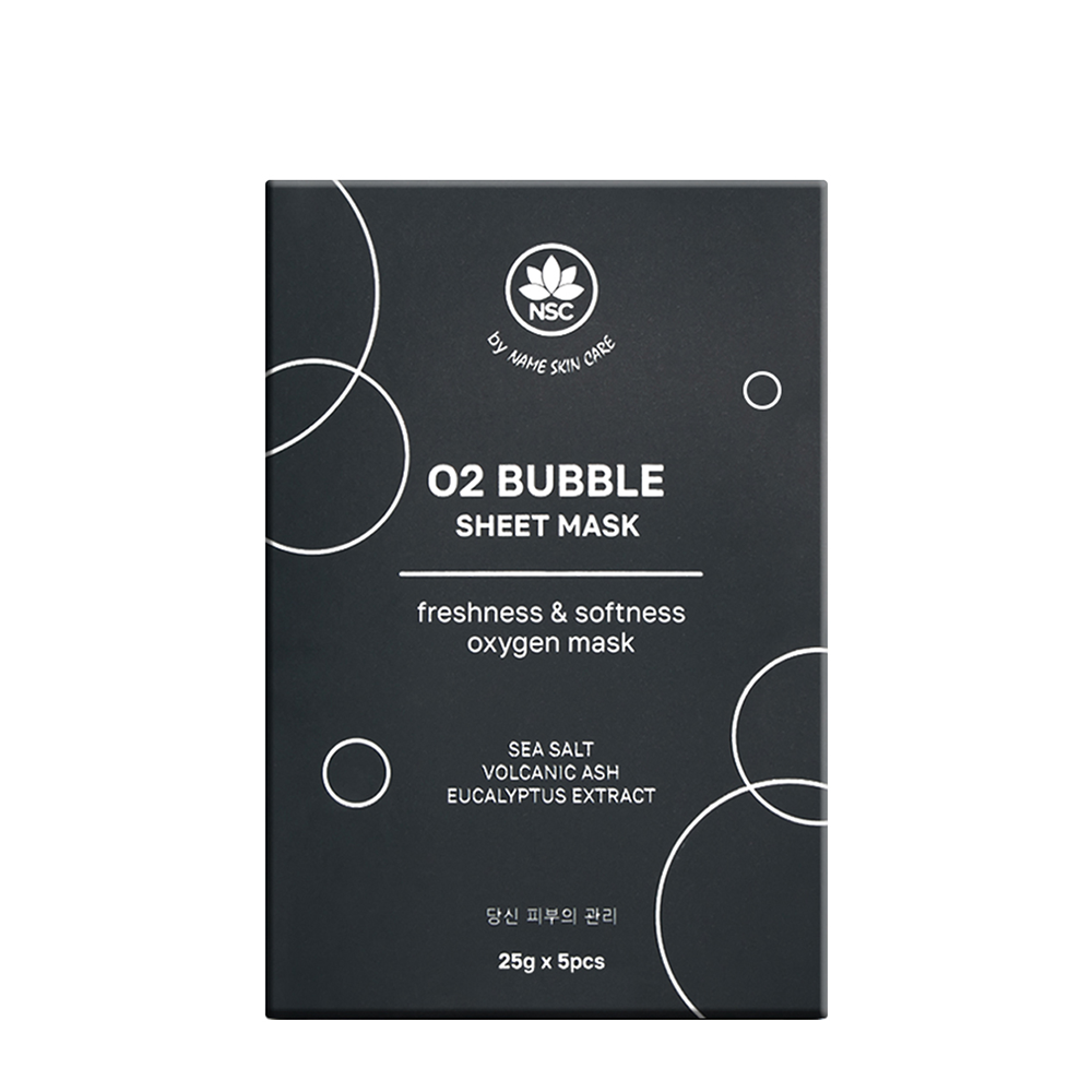 NAME SKIN CARE Маска тканевая ультраочищающая пузырьковая / O2 BUBBLE SHEET MASK 5*25 гр, фото 1