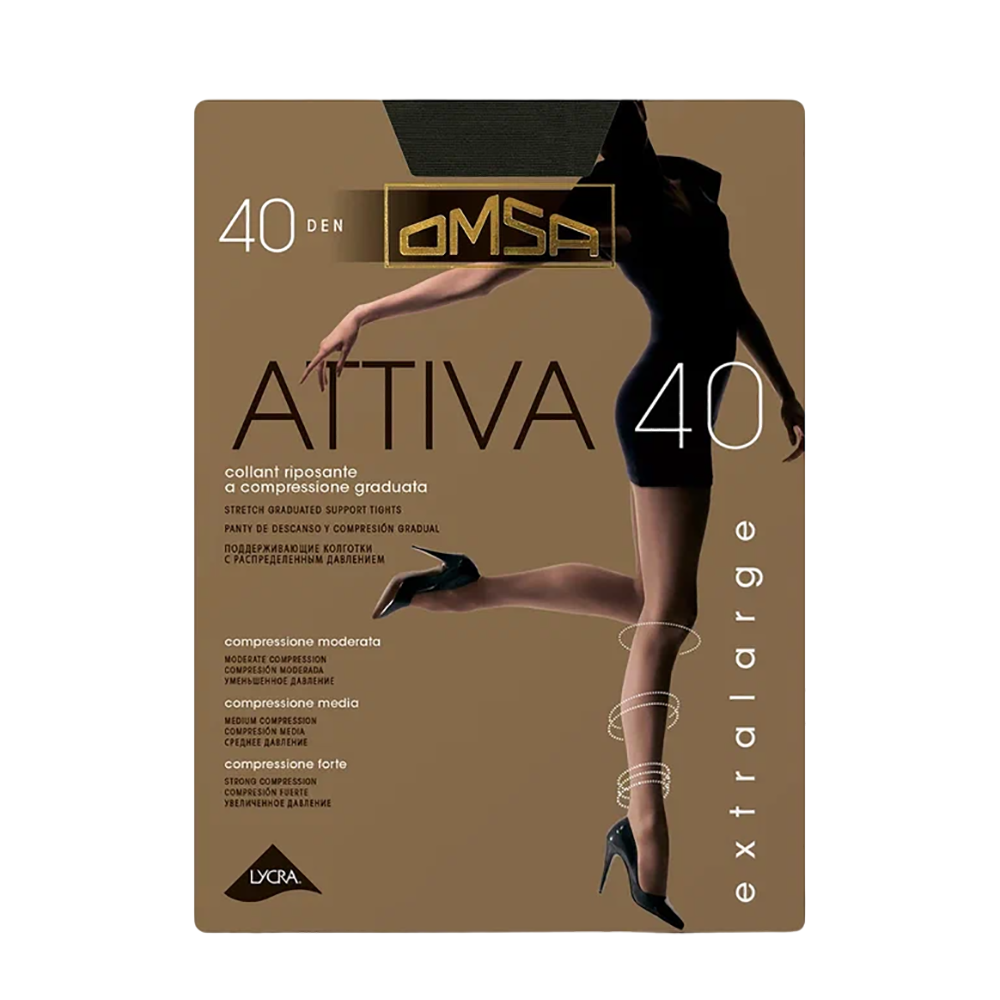 OMSA Колготки Fumo 6 (XXL) / Attiva 40 XXL, фото 1