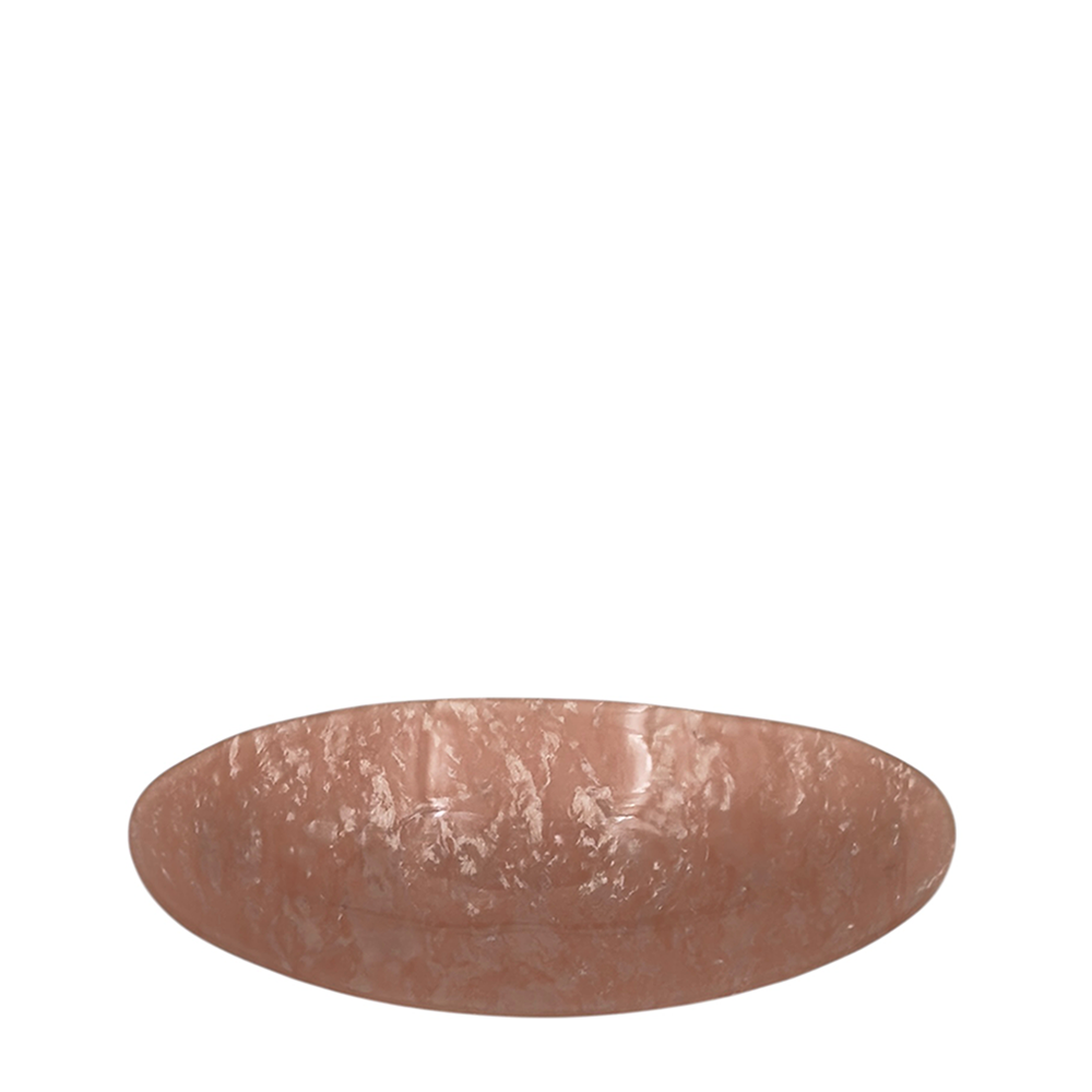 IWOU PROFESSIONAL Заколка - автомат Минерал овальная пудрово-розовая 4*10см, фото 1