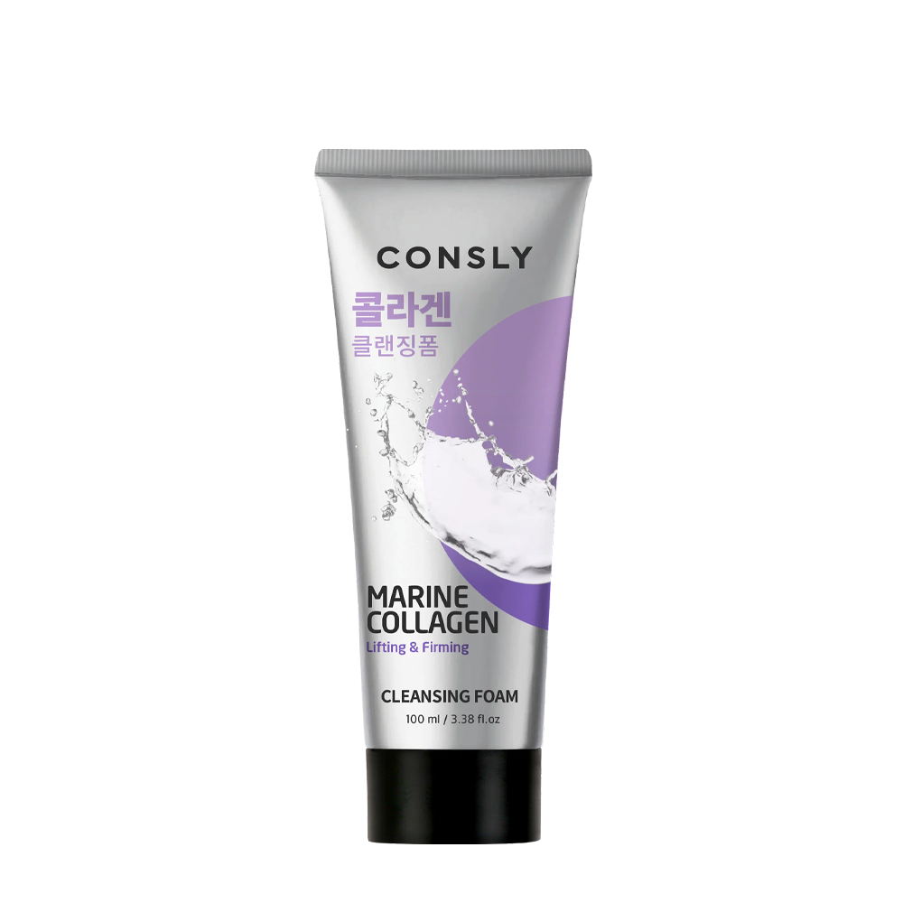 CONSLY Пенка для умывания кремовая укрепляющая с морским коллагеном / Consly 100 мл, фото 1