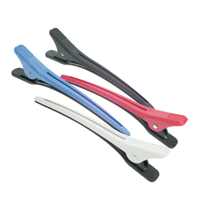 DEWAL PROFESSIONAL Зажим для волос цветной, пластик 12,4 см 4 шт/уп, фото 1