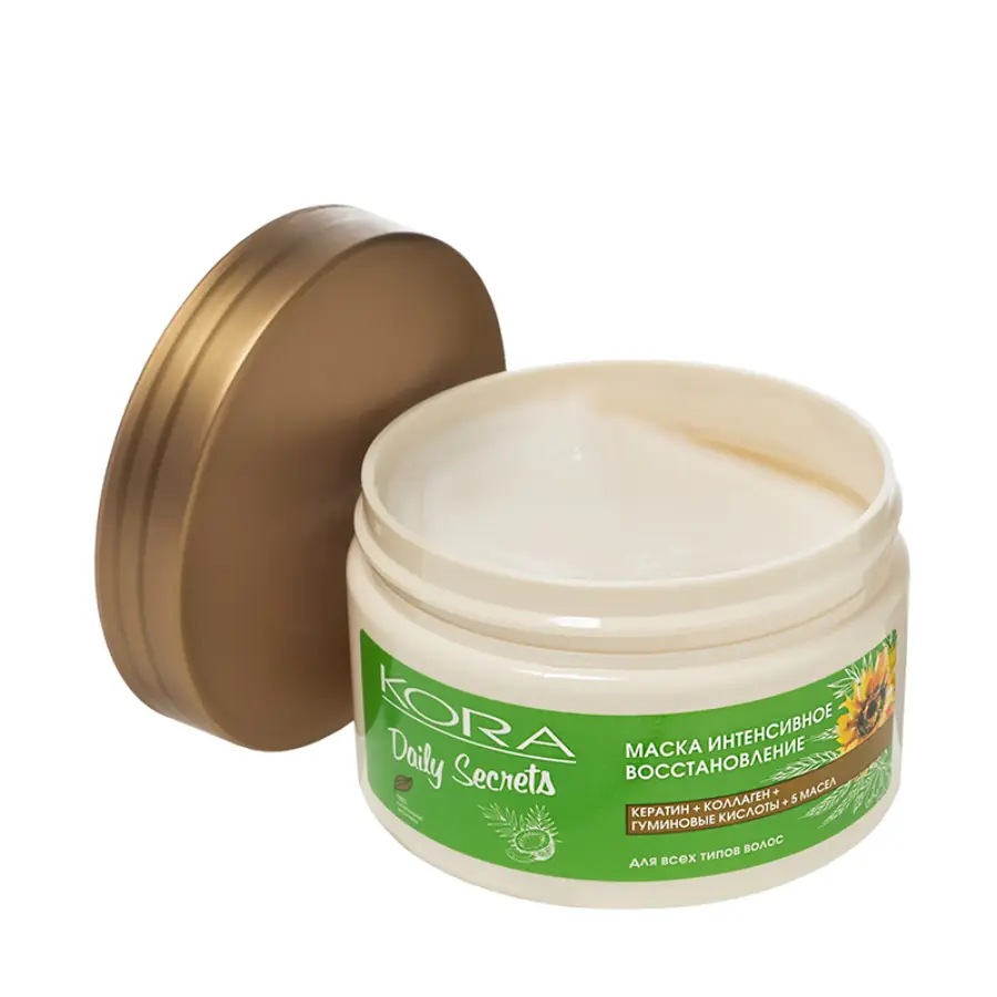 KORA Маска интенсивное восстановление для всех типов волос / Daily Secrets 250 мл, фото 2