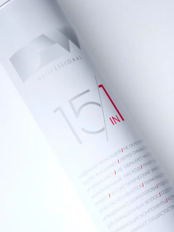 DEW PROFESSIONAL Лак для волос 15 в 1 сверхсильной фиксации / DEW PROFESSIONAL 500 мл, фото 3