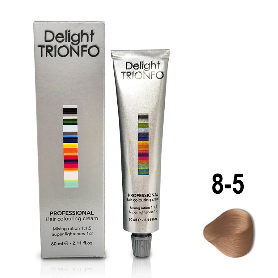 CONSTANT DELIGHT 8-5 крем-краска стойкая для волос, светло-русый золотистый / Delight TRIONFO 60 мл, фото 2