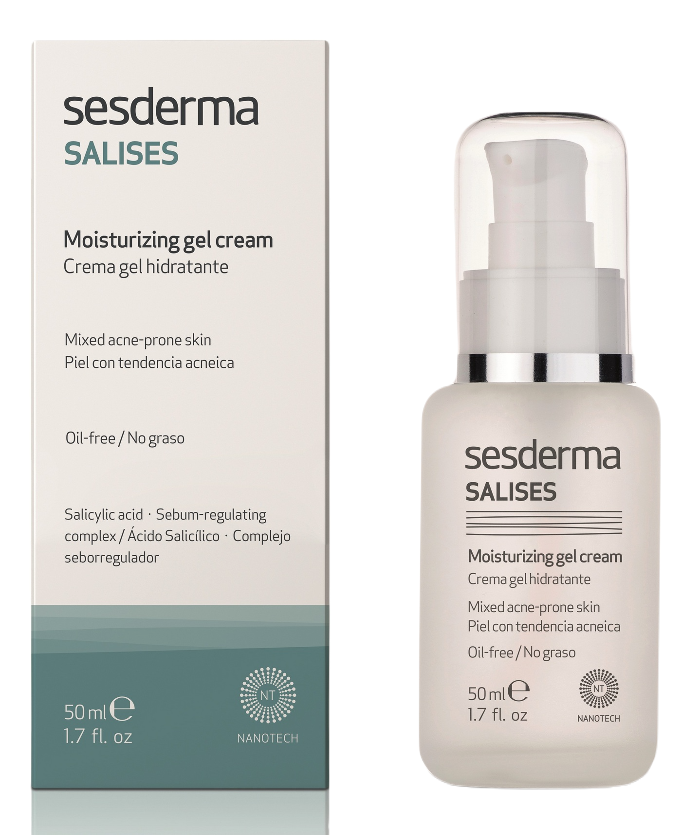 SESDERMA Крем-гель увлажняющий для лица / SALISES 50 мл, фото 2