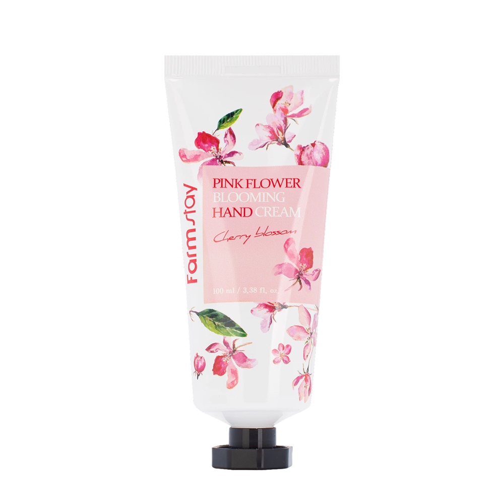 FARMSTAY Крем для рук с экстрактом вишневого цвета / PINK FLOWER BLOOMING HAND CREAM CHERRY BLOSSOM 100 мл, фото 1