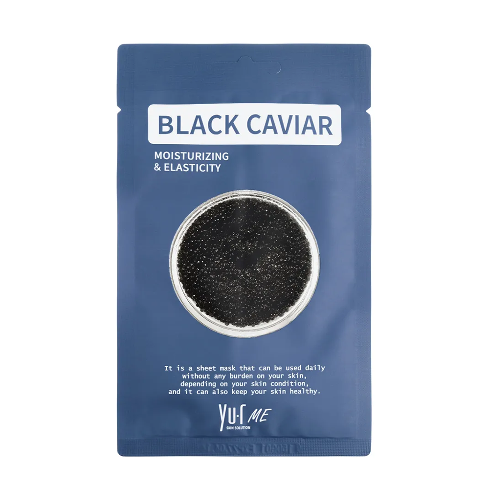 YU.R Маска для лица с экстрактом черной икры / Yu.r Me Black Caviar Sheet Mask 25 гр, фото 1