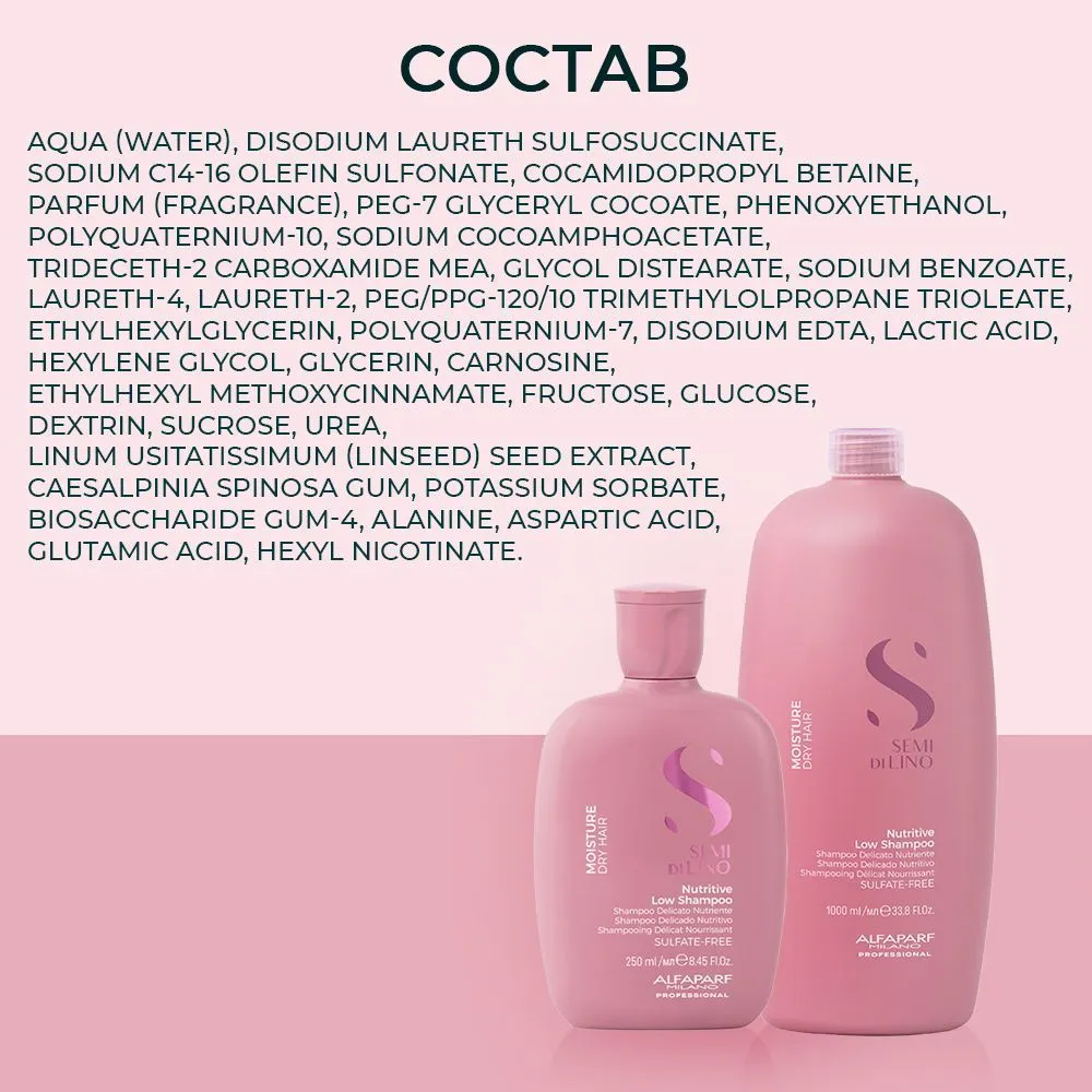 ALFAPARF MILANO Шампунь для сухих волос / SDL M NUTRITIVE LOW SHAMPOO 1000 мл, фото 5