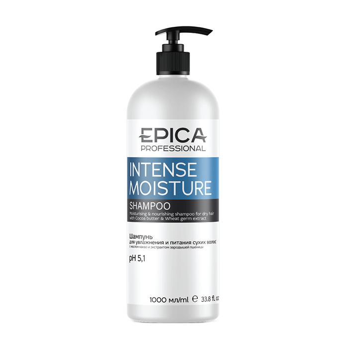 EPICA PROFESSIONAL Шампунь для увлажнения и питания сухих волос / Intense Moisture 1000 мл, фото 1