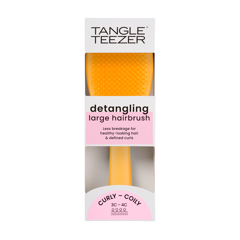 TANGLE TEEZER Расческа для волос / The Large Ultimate Detangler Naturally Curly Daffodil Yellow, фото 5