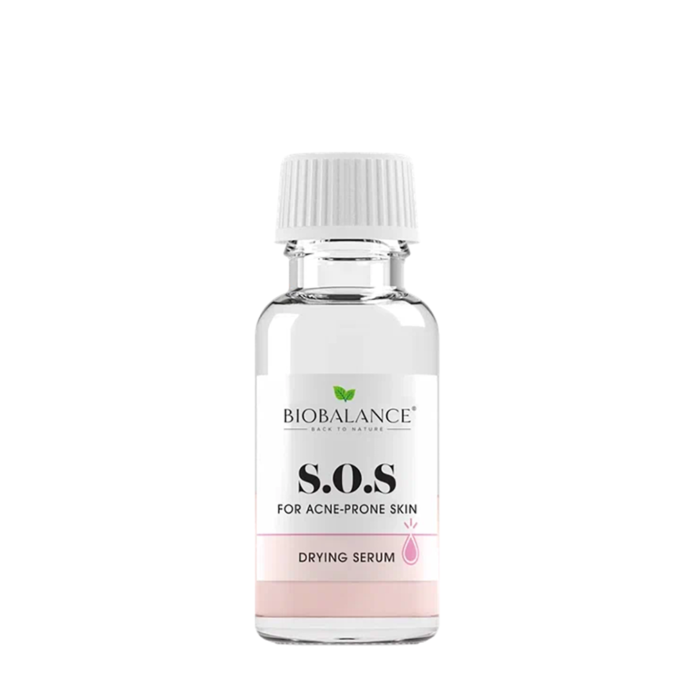 BIOBALANCE Сыворотка SOS подсушивающая для лица для борьбы с акне / SOS DRYING SERUM FOR ACNE PRONE SKIN 20 мл, фото 1