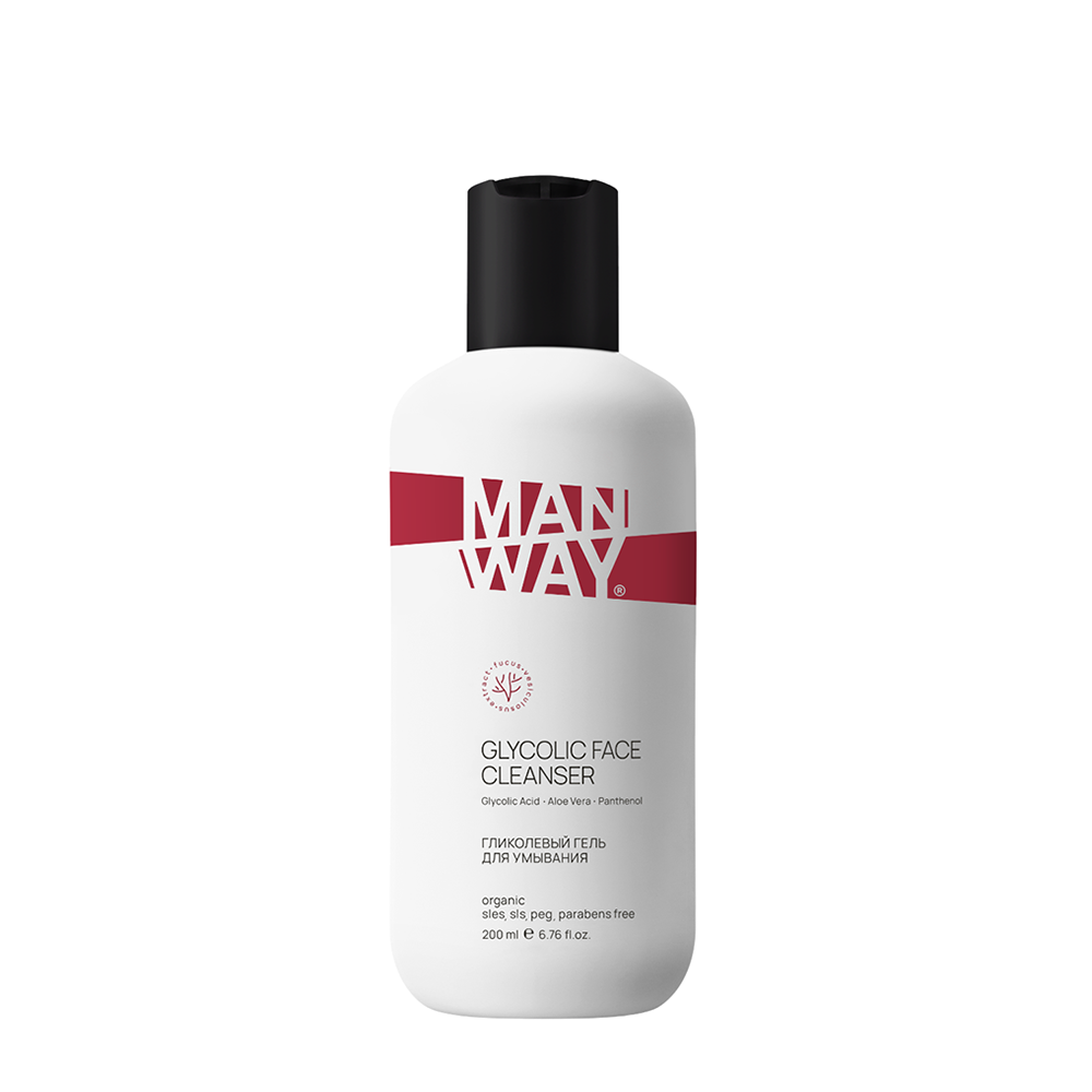 MAN WAY Гель гликолевый для умывания / GLYCOLIC FACE CLEANSER 200 мл, фото 1