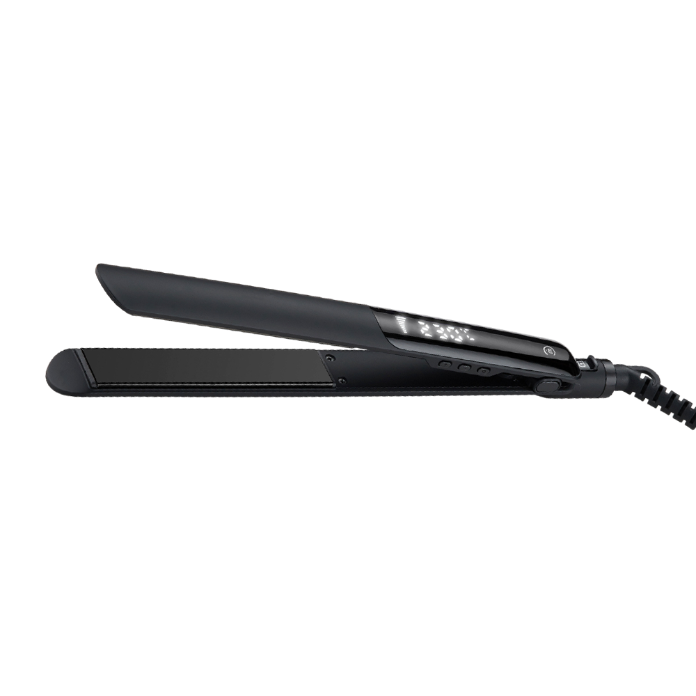 MELON PRO Щипцы-выпрямитель для волос LAMIA Ceramic с терморегулятором, черный, керамо-турмалиновое покрытие, термочехол, фото 1