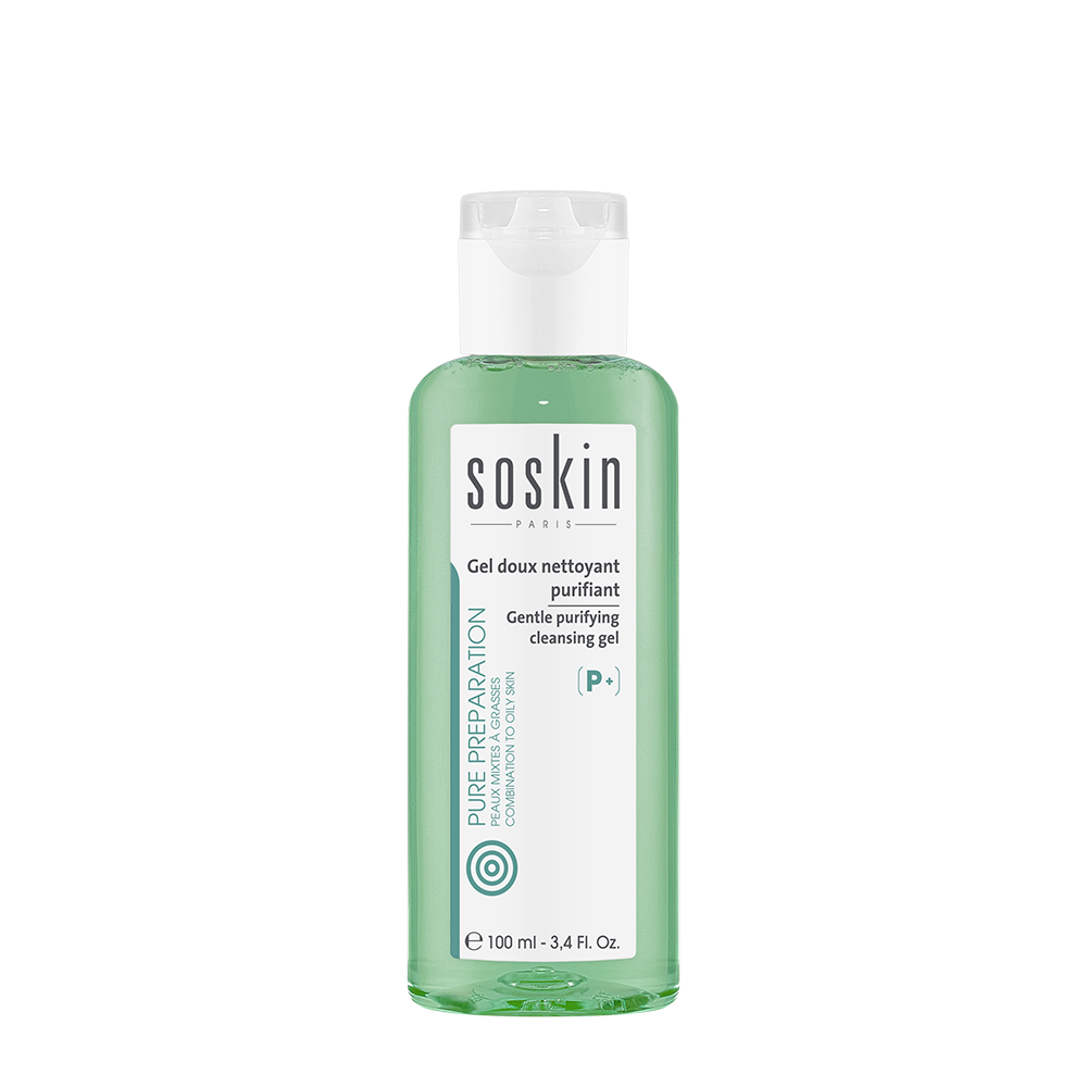 SOSKIN Гель очищающий для комбинированной кожи / P+ Gentle Purifying Cleansing Gel 100 мл, фото 1