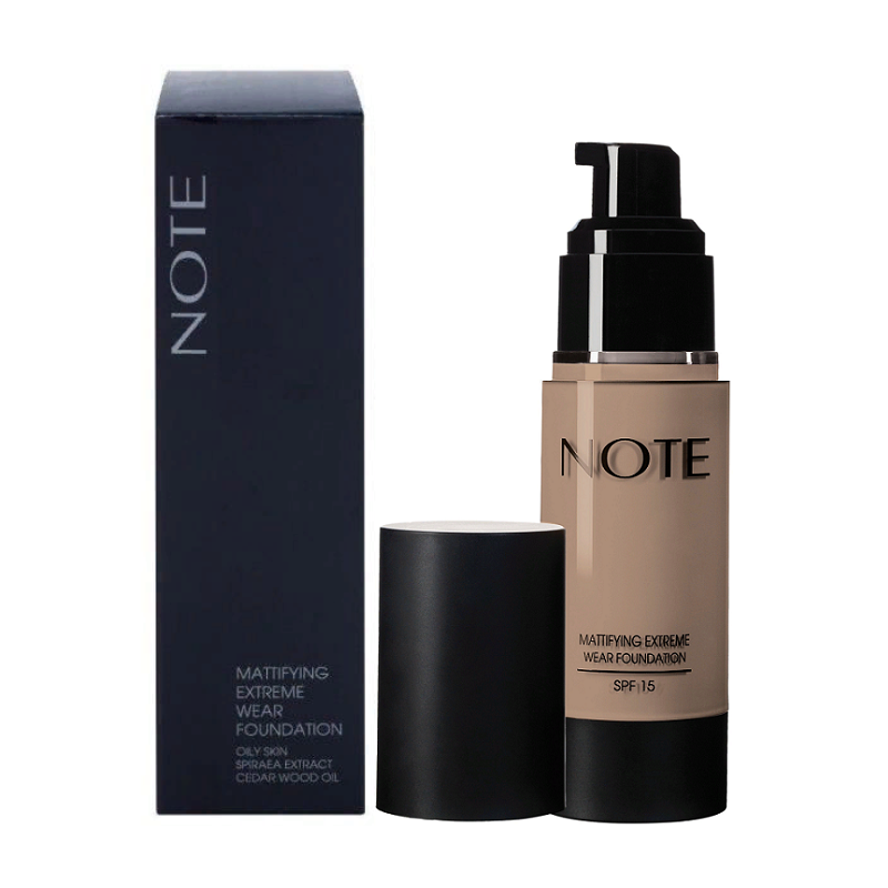 NOTE Основа тональная стойкая с матирующим эффектом 100 / MATTIFYING EXTREME WEAR FOUNDATION SPF15 30 мл, фото 6