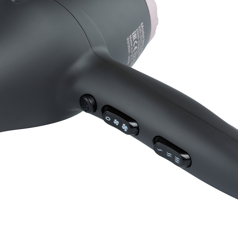 DEWAL PROFESSIONAL Фен серый ионизация 2 насадки / DEWAL PRO TORNADO, фото 3