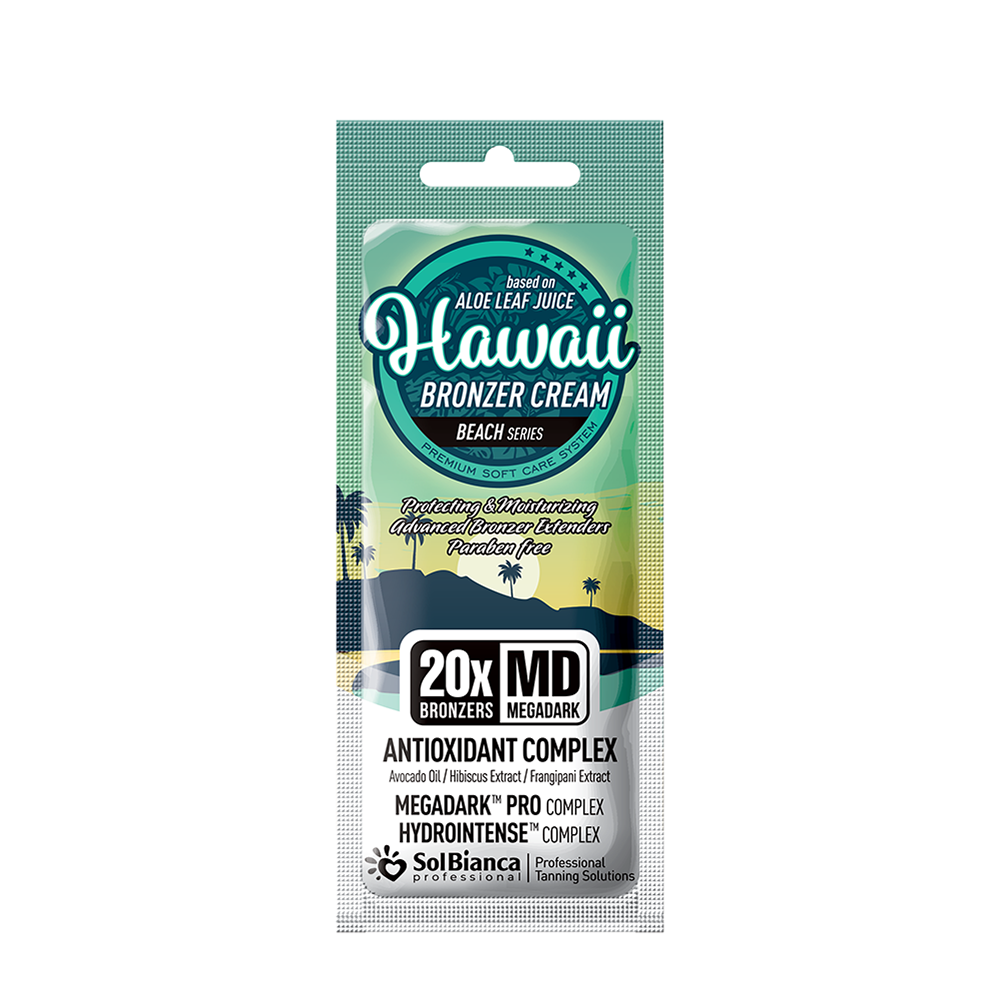 SOLBIANCA Крем-автозагар с маслом авокадо, экстрактами гибискуса и франжипани / Hawaii 20х bronzers 15 мл, фото 1