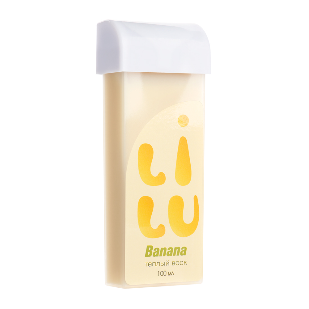 LILU Воск тёплый в картридже, плотный кремовый Banana / LILU 100 мл, фото 1
