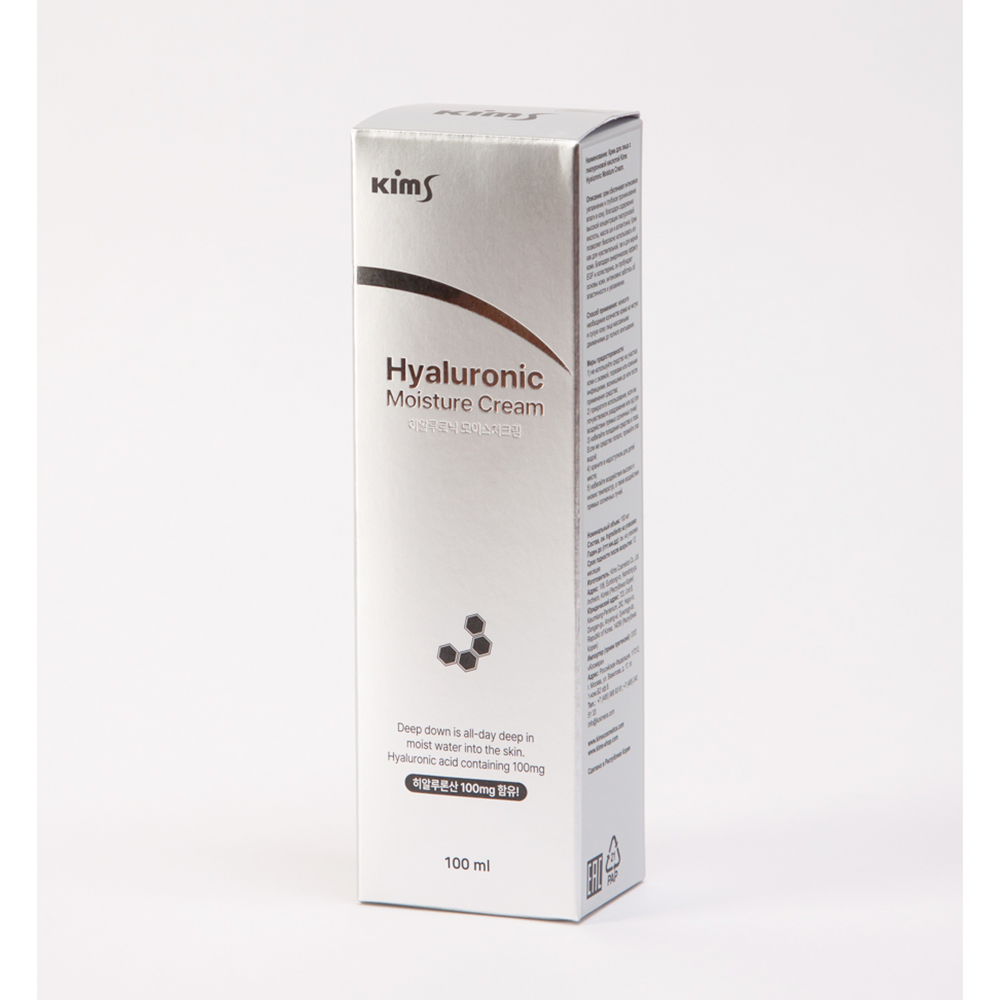 KIMS Крем для лица с гиалуроновой кислотой / Kims Hyaluronic Moisture Cream 100 мл, фото 2