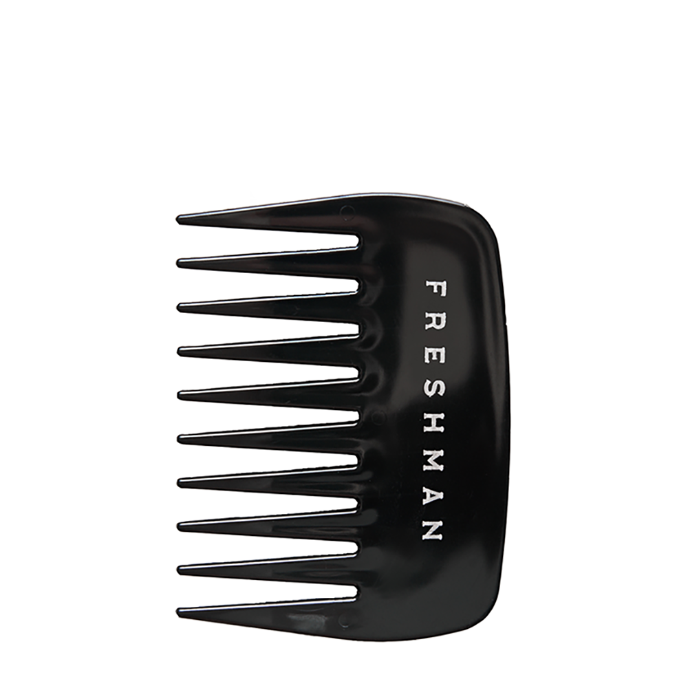 FRESHMAN Расческа-гребень для моделирования и стрижки с широкими зубьями / Collection Carbon, фото 1