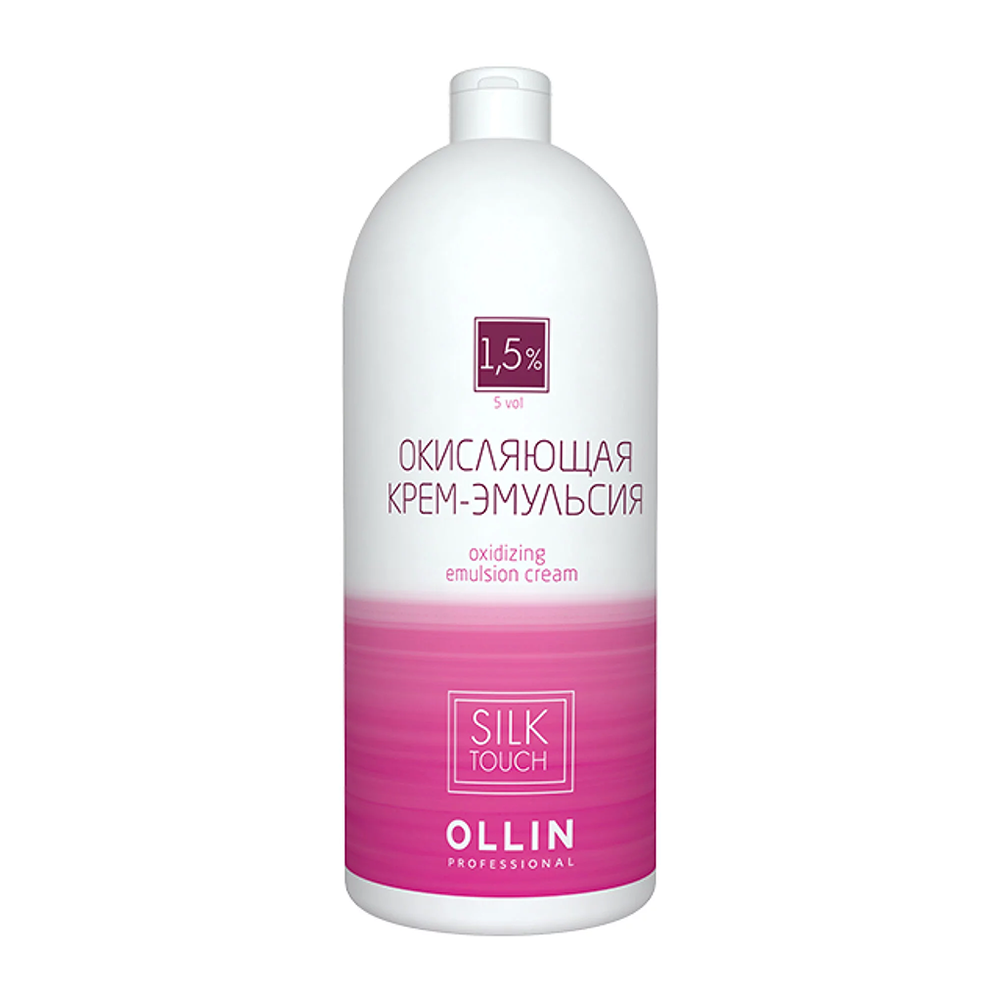 OLLIN PROFESSIONAL Крем-эмульсия окисляющая 1,5% (5vol) / Oxidizing Emulsion cream SILK TOUCH 1000 мл, фото 1