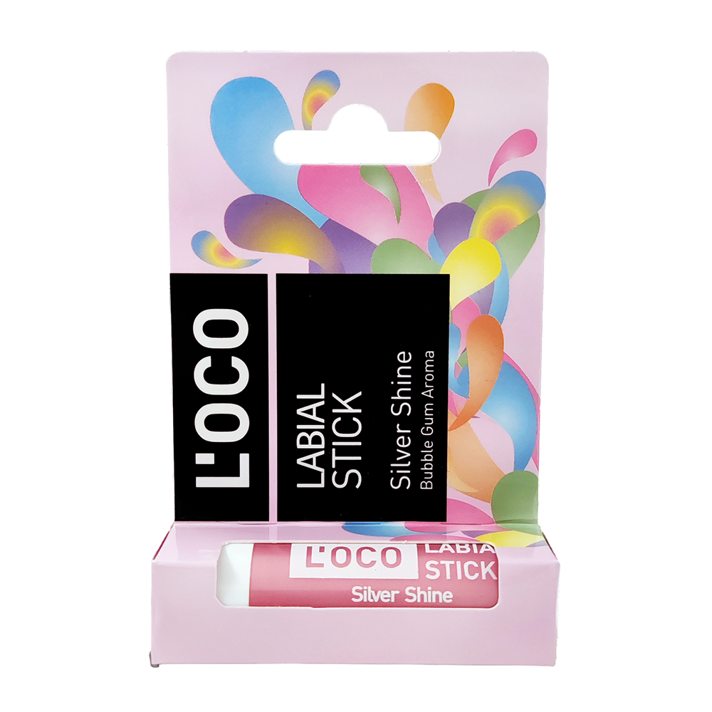 L’OCO Бальзам для губ, серебристый блеск / L’OCO LABIAL STICK 4,4 гр, фото 1