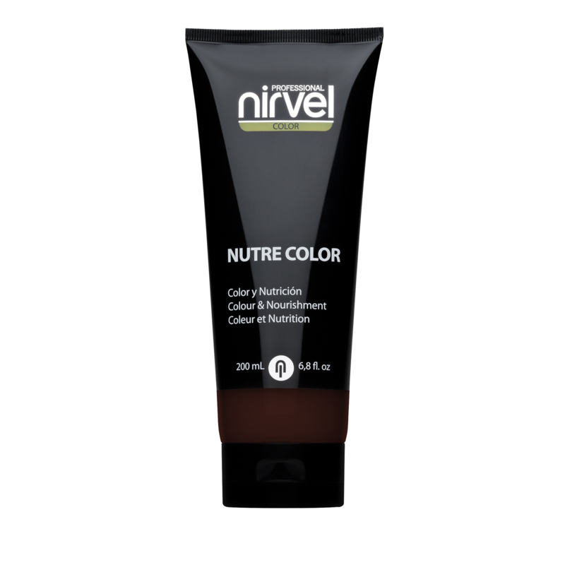 NIRVEL PROFESSIONAL Гель-маска питательная, цвет темно-коричневый / NUTRE COLOR DARK BROWN 200 мл, фото 1