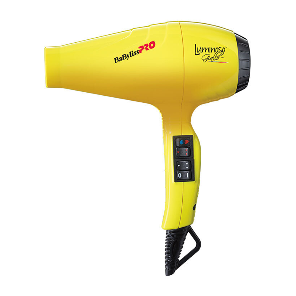 BABYLISS PRO Фен Bab Luminoso Giallo ionic 2100W BAB6350IYE, фото 1