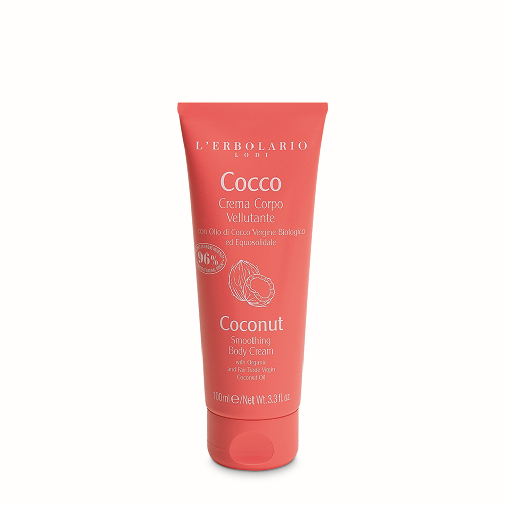 LERBOLARIO Крем разглаживающий для тела с кокосовым маслом / Coconut Smoothing Body Cream 100 мл, фото 1